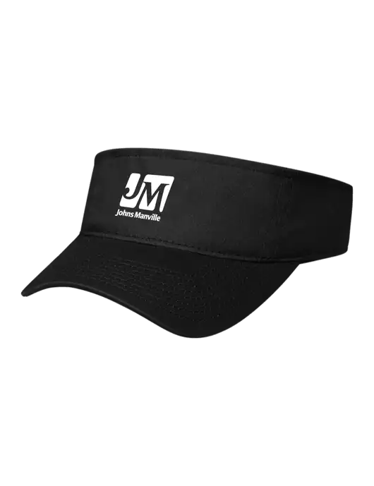 Black Cap Visor w/Johns Manville Logo