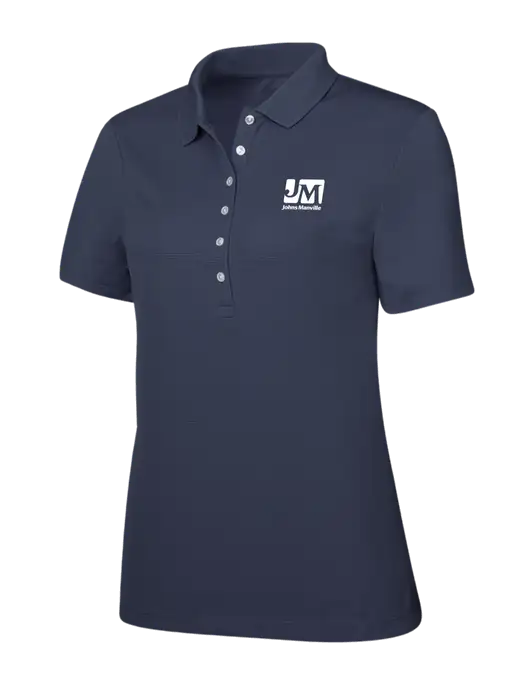 Callaway Womens Ottoman Navy Polo w/Johns Manville Logo