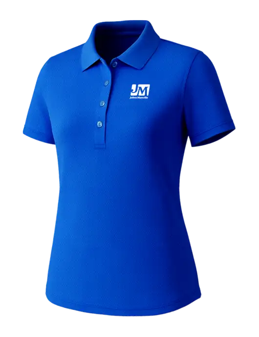 Callaway Womens Core Royal Performance Polo w/Johns Manville Logo