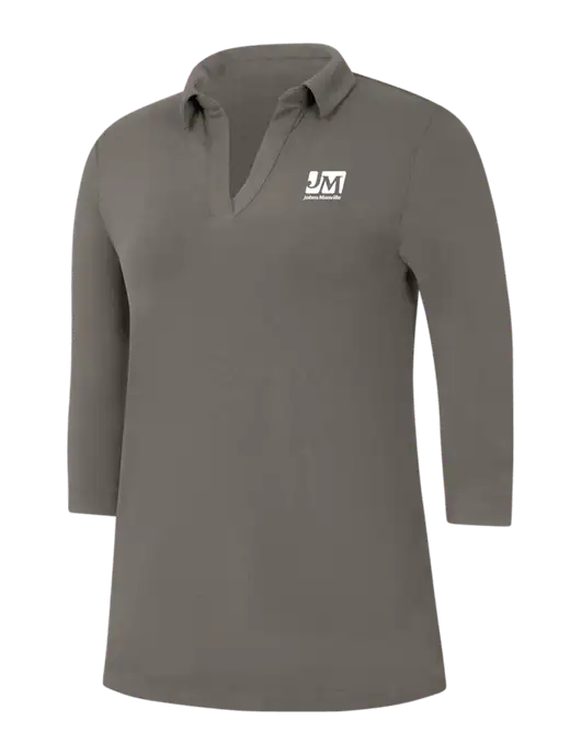 Womens Dark Grey Luxe Knit Tunic w/Johns Manville Logo