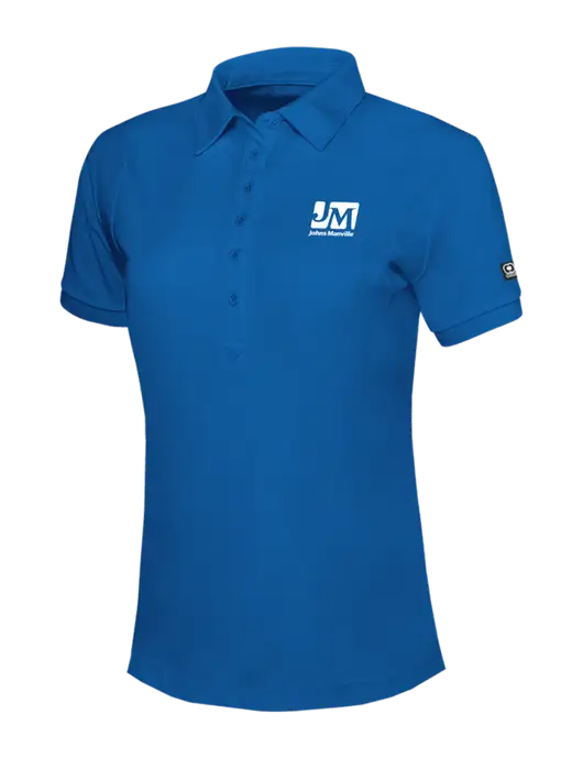OGIO Womens Royal Blue Jewel Polo w/Johns Manville Logo