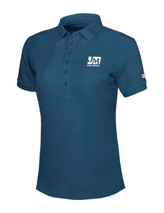 OGIO Womens Light Navy Jewel Polo w/Johns Manville Logo