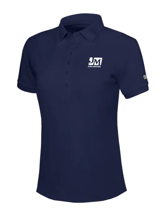 OGIO Womens Navy Jewel Polo w/Johns Manville Logo
