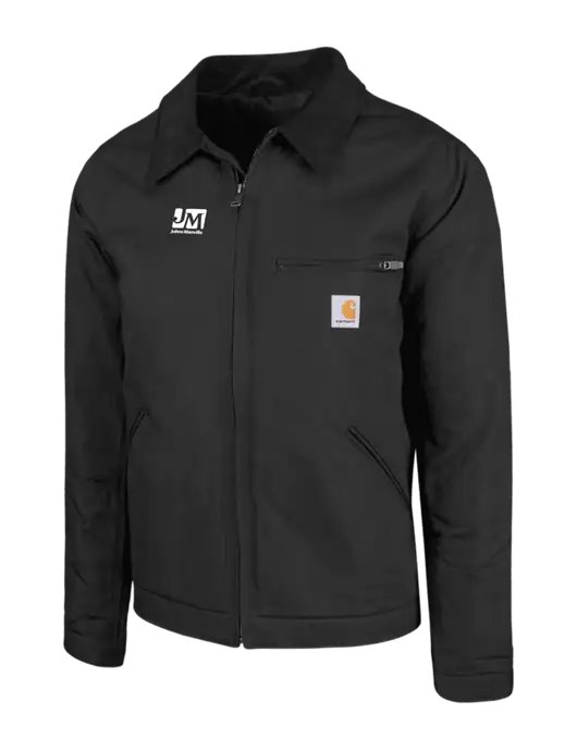 Carhartt Black Duck Detroit Jacket w/Johns Manville Logo