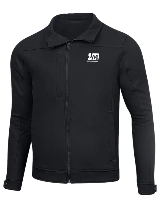Cornerstone Charcoal Duck Bonded Soft Shell Jacket w/Johns Manville Logo
