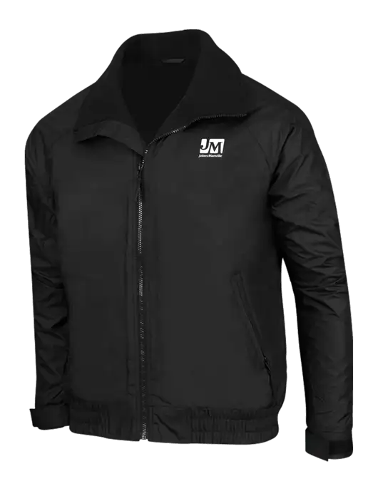 True Black/True Black Classic Competitor Jacket w/Johns Manville Logo