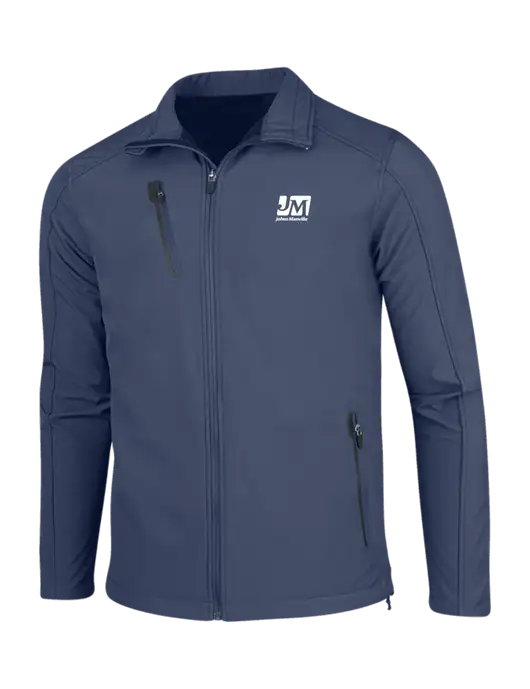 Navy Welded Softshell Jacket w/Johns Manville Logo