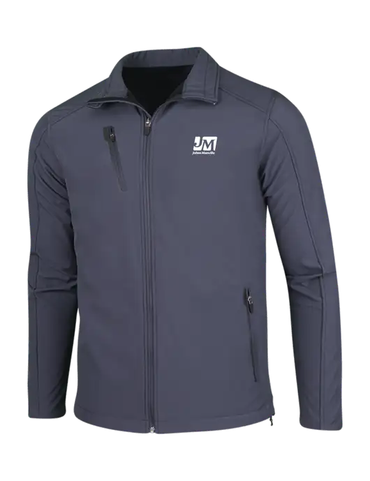 Dark Grey Welded Softshell Jacket w/Johns Manville Logo
