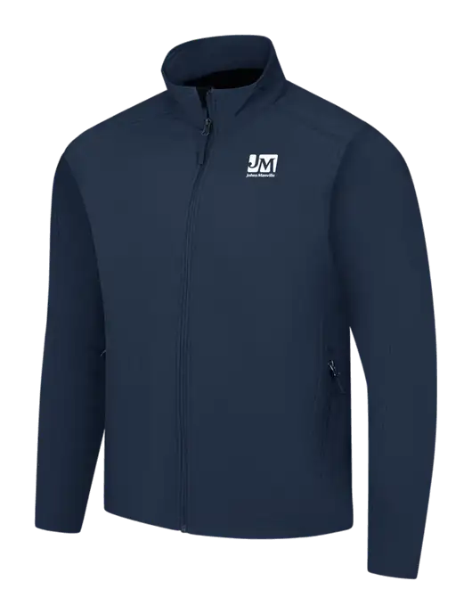Navy Core Soft Shell Jacket w/Johns Manville Logo
