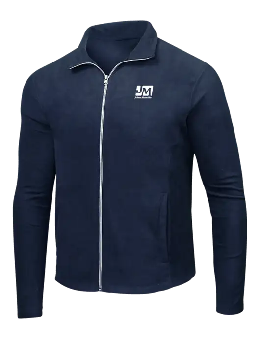 Navy Microfleece Jacket w/Johns Manville Logo