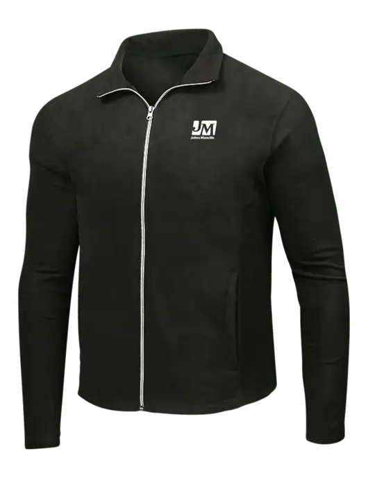 Black Microfleece Jacket w/Johns Manville Logo