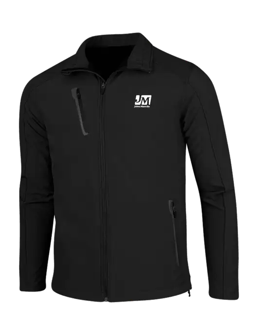 Black Welded Softshell Jacket w/Johns Manville Logo