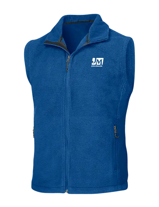 Royal Fleece Vest w/Johns Manville Logo