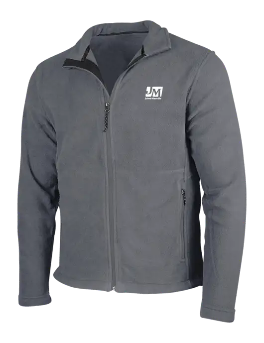Medium Grey Fleece Jacket w/Johns Manville Logo