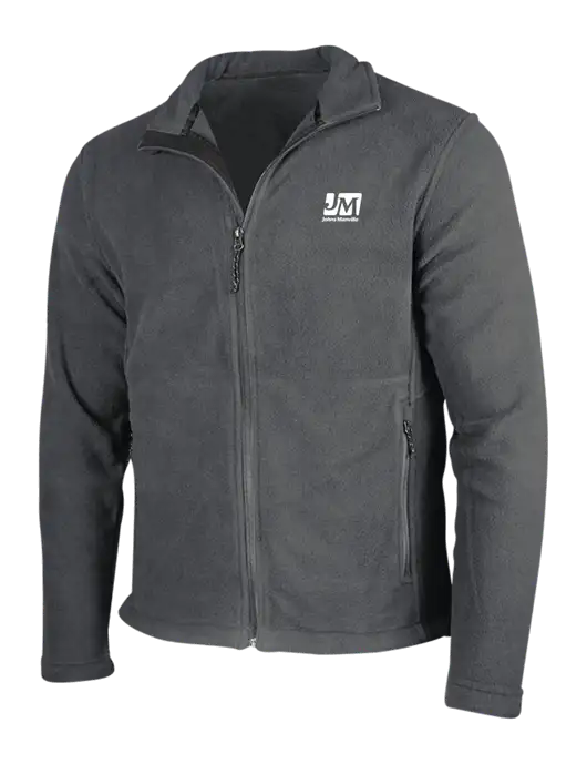 Dark Grey Fleece Jacket w/Johns Manville Logo