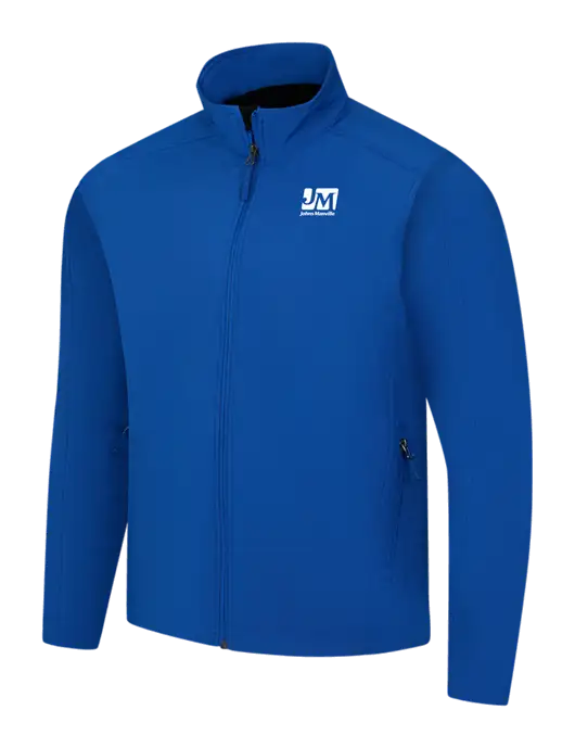 Dark Royal Core Soft Shell Jacket w/Johns Manville Logo