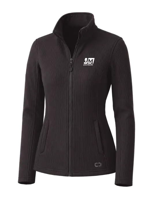 OGIO Blacktop Womens Grit Fleece Jacket w/Johns Manville Logo