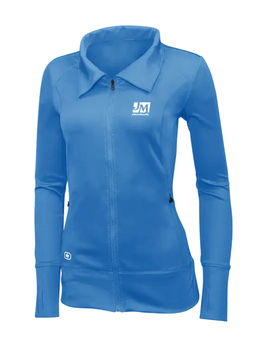 OGIO Royal Blue Womens Endurance Fulcrum Full-Zip w/Johns Manville Logo