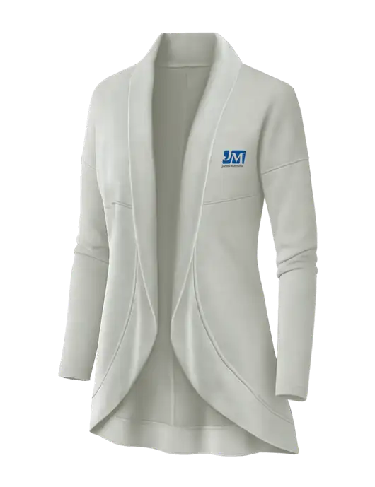 OGIO Ivory Snow Womens Luuma Cocoon Fleece w/Johns Manville Logo