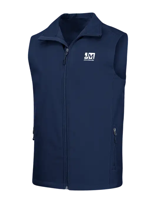 Navy Core Soft Shell Vest w/Johns Manville Logo