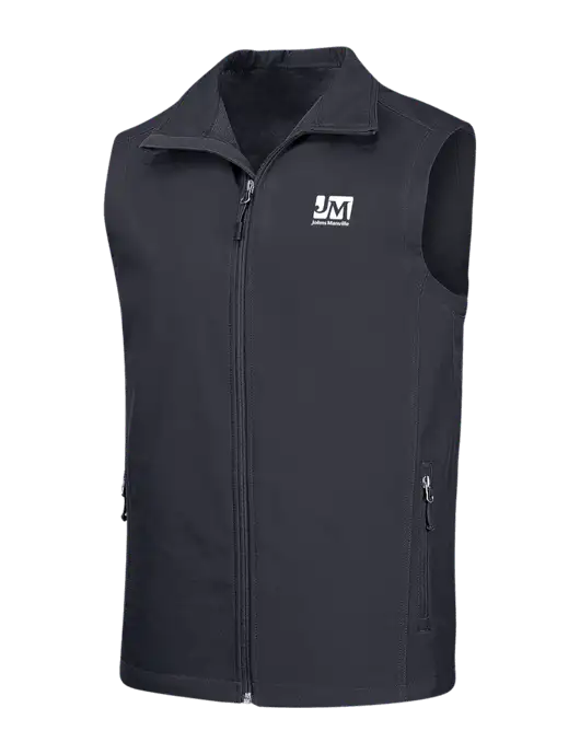 Dark Grey Core Soft Shell Vest w/Johns Manville Logo