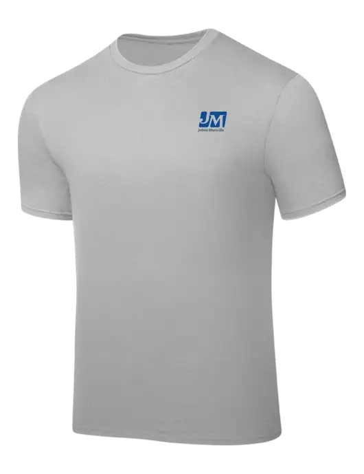 Silver PosiCharge Competitor Tee w/Johns Manville Logo