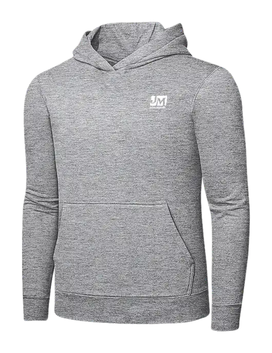 Light Grey Heather 7.8 oz Ring Spun Hooded Sweatshirt w/Johns Manville Logo