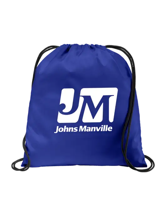 Drawstring  Royal Cinch Pack w/Johns Manville Logo