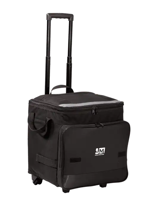Black Rolling Cooler w/Johns Manville Logo