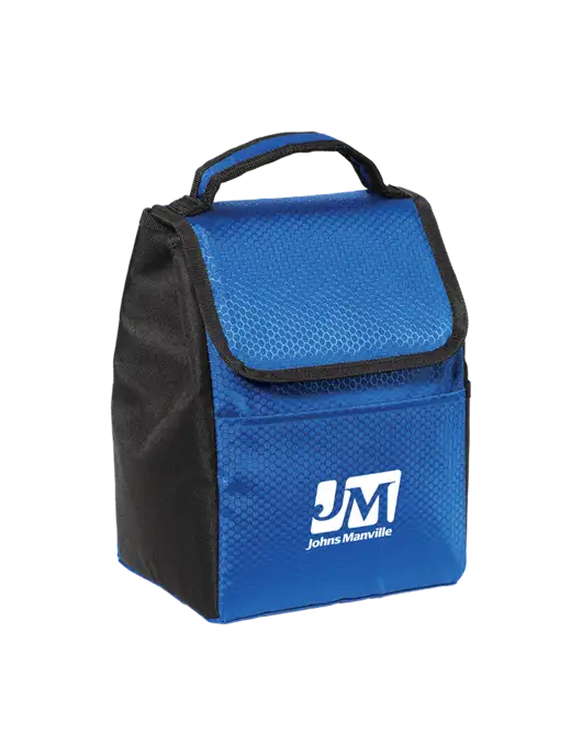 Lunch Bag Twilight Blue/Black Cooler w/Johns Manville Logo