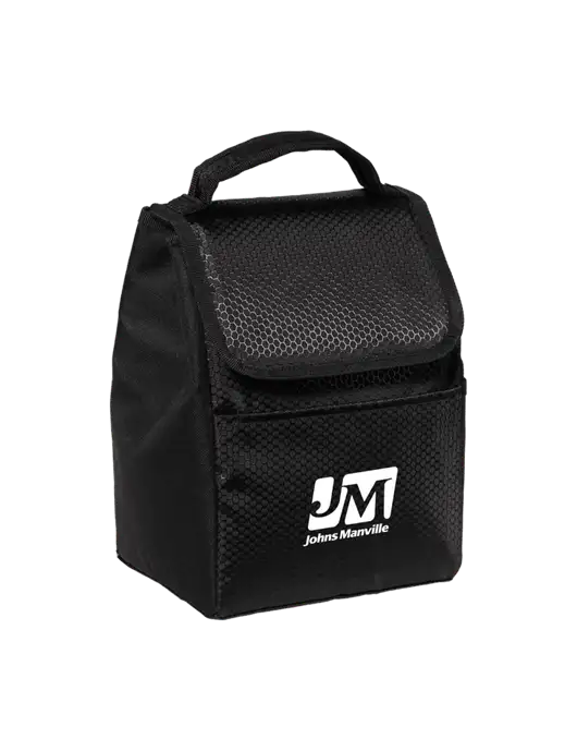 Lunch Bag Black Cooler w/Johns Manville Logo
