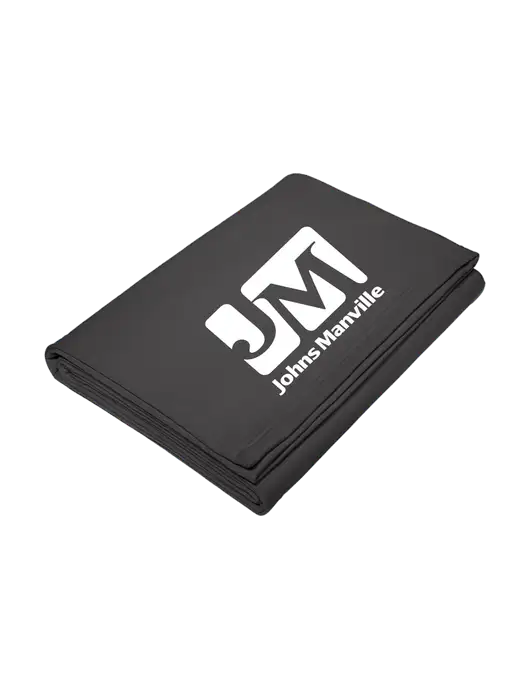 Core Charcoal Fleece Sweatshirt Blanket w/Johns Manville Logo