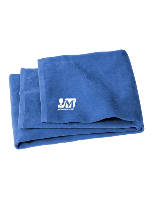 Royal Beach Towel w/Johns Manville Logo