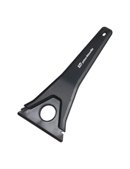 TriBlade Black Windshield Scraper w/Johns Manville Logo