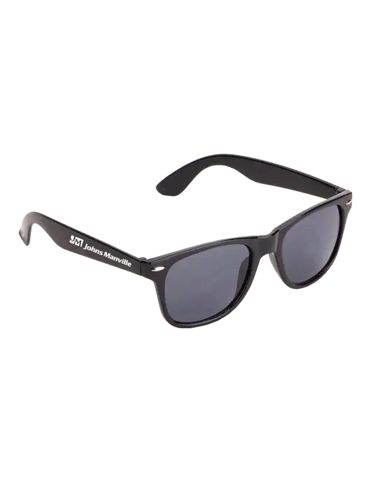 Daytona Black Sunglasses w/Johns Manville Logo