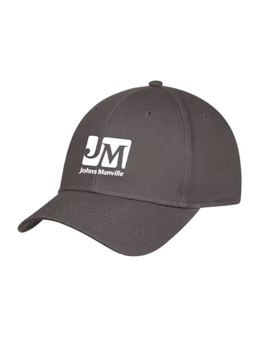 Charcoal Structured Cap Hook & Loop w/Johns Manville Logo
