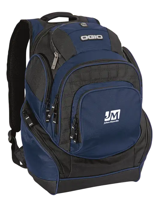 OGIO Navy Mastermind Pack w/Johns Manville Logo