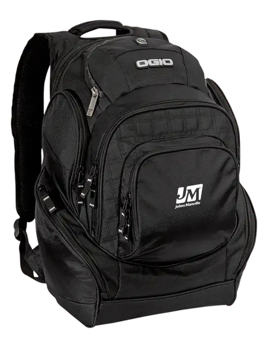 OGIO Black Mastermind Pack w/Johns Manville Logo