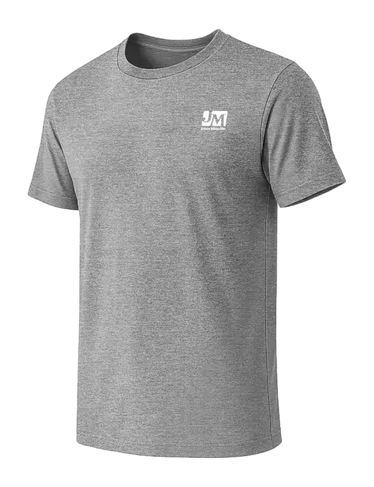 BELLA+CANVAS Heather Grey CVC Short Sleeve Tee w/Johns Manville Logo