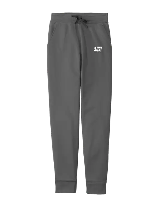 Sport-Wick Dark Grey Fleece Jogger w/Johns Manville Logo
