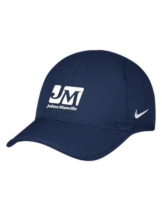 Nike Navy Featherlight Cap w/Johns Manville Logo