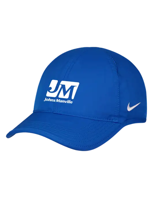 Nike Royal Featherlight Cap w/Johns Manville Logo