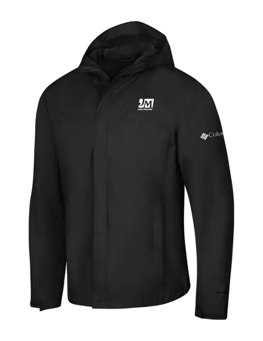 Columbia Black Watertight II Jacket w/Johns Manville Logo