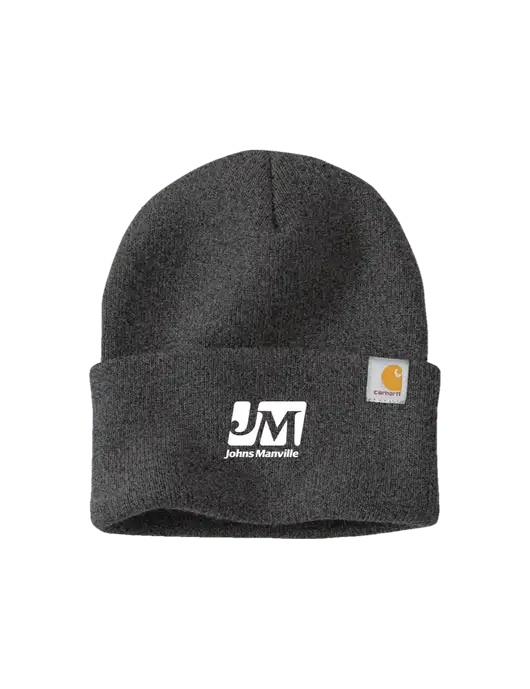 Carhartt Dark Grey Watch Cap 2.0 w/Johns Manville Logo