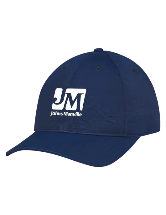 Navy Nylon Twill Performance Cap w/Johns Manville Logo