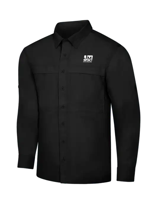 Black Long Sleeve UV Daybreak Shirt w/Johns Manville Logo