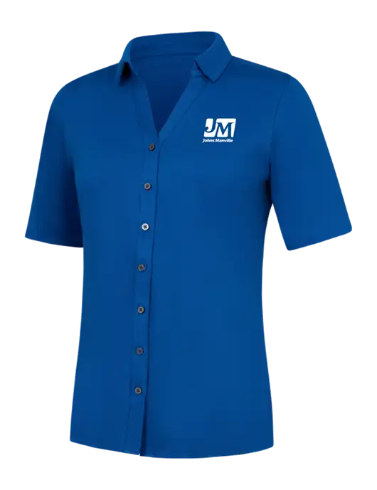 Womens Royal City Stretch Top w/Johns Manville Logo