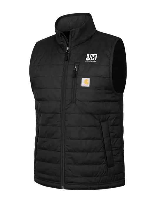 Carhartt Black Gilliam Vest w/Johns Manville Logo