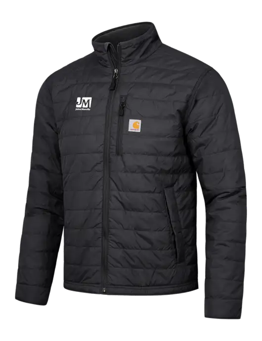 Carhartt Black Gilliam Jacket w/Johns Manville Logo