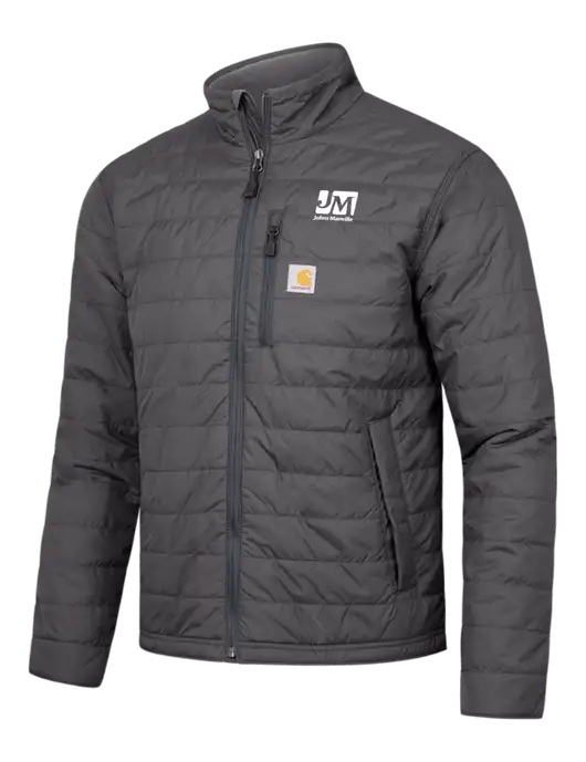 Carhartt Dark Grey Gilliam Jacket w/Johns Manville Logo